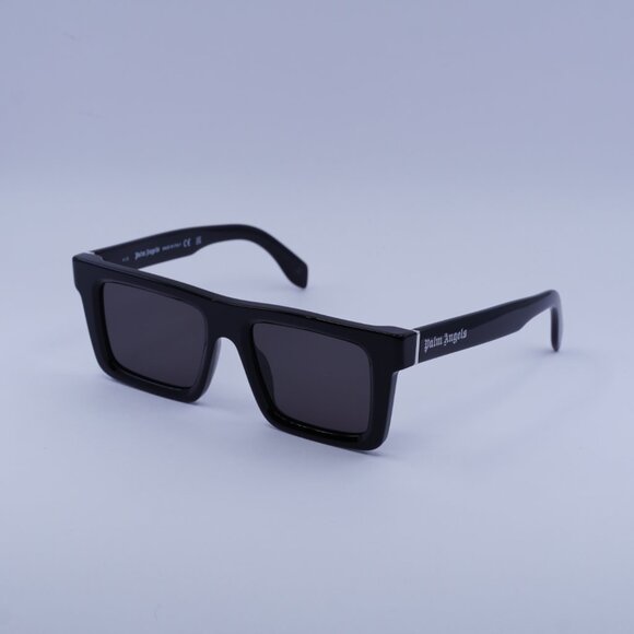 Palm Angels PERI109 NAPA 1007 Sunglasses Black Square Frame, Grey Lenses - Picture 4 of 9